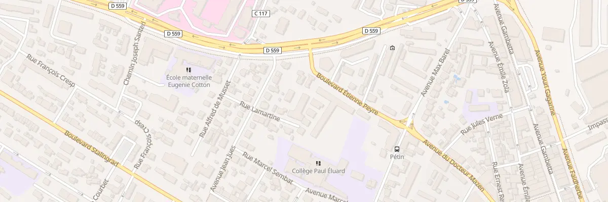Plan du 10 Rue Lamartine à La Seyne-sur-Mer