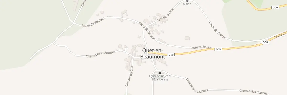 Plan du 5025 Bas Quet à Quet-en-Beaumont