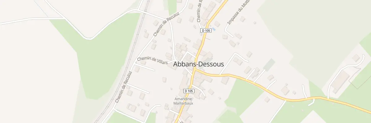 Plan du 2 Rue des Coulets à Abbans-Dessous