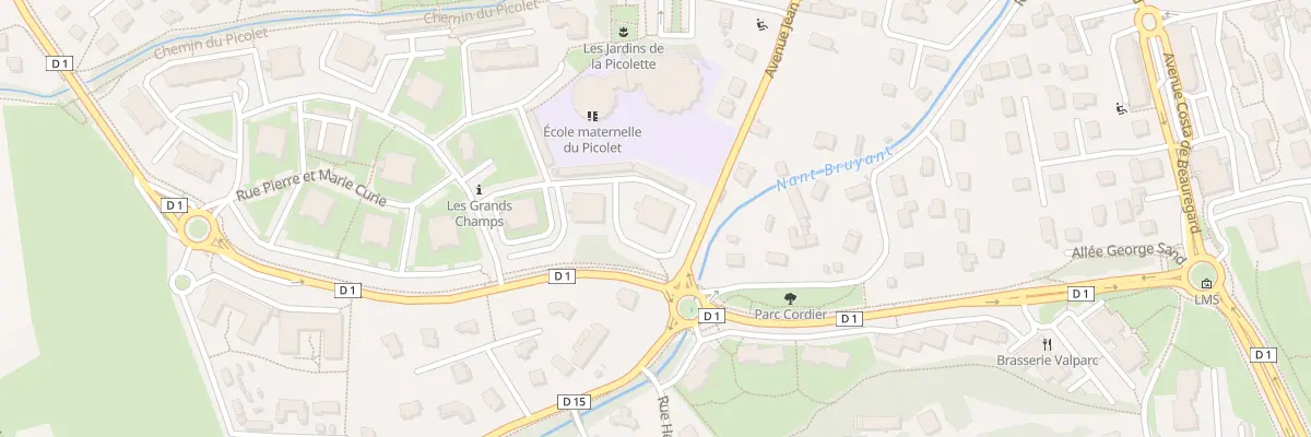 Plan du 58 Rue pierre et marie curie à La Motte-Servolex