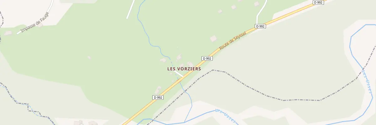 Plan du 1534 Rte de Seyssel à Vanzy