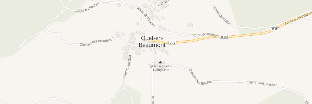 Plan du 5030 Bas Quet à Quet-en-Beaumont