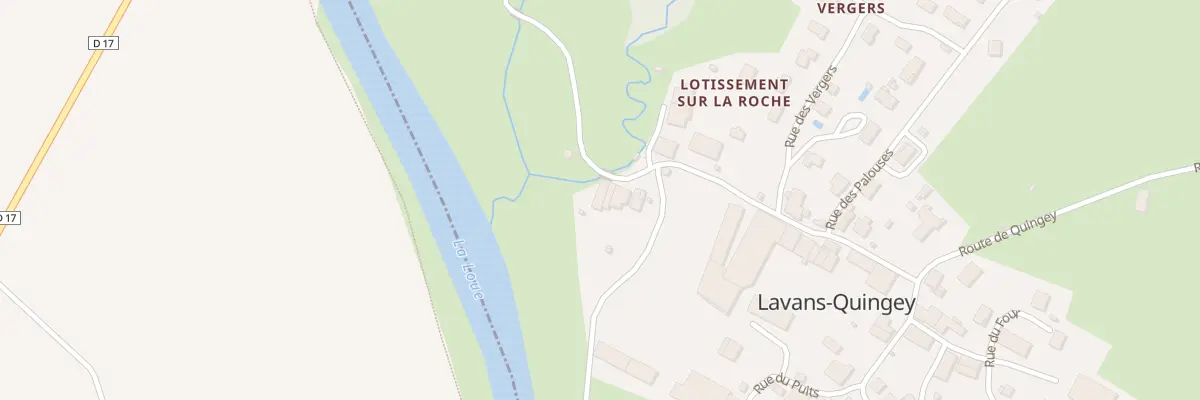 Plan du 5046 Au Village à Lavans-Quingey
