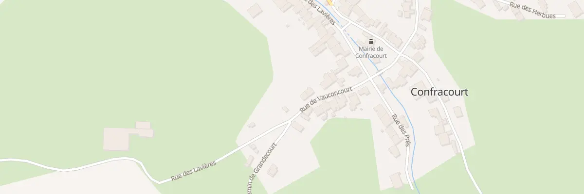 Plan du 9 Rue de Vauconcourt à Confracourt