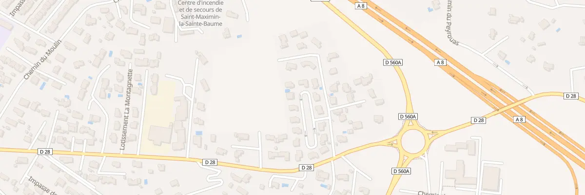 Plan du 90 All des Epis à Saint-Maximin-la-Sainte-Baume