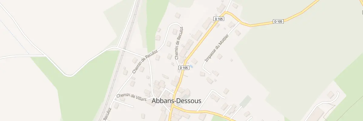 Plan de Au Village à Abbans-Dessous