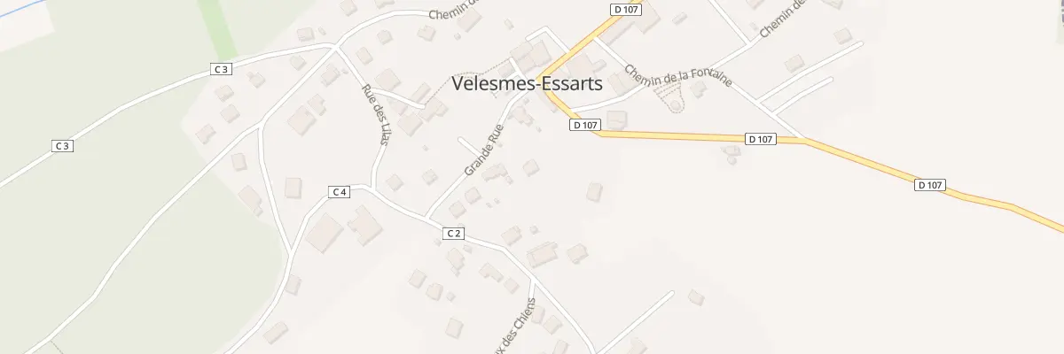 Plan du 25 Gr Grande Rue à Velesmes-Essarts