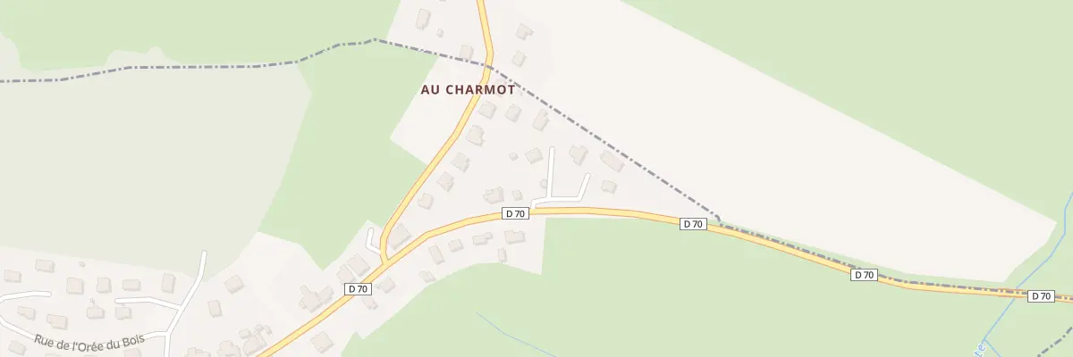 Plan du 1 Rue des Communaux à Audeux