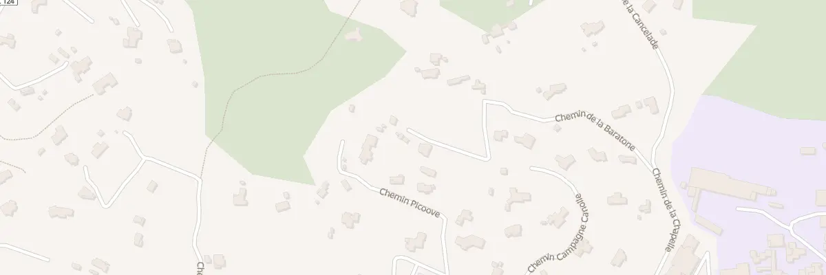 Plan du 175 Che de la Baratone à Ollioules