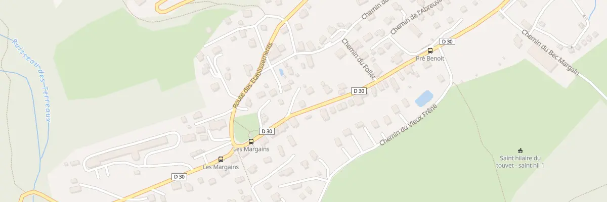 Plan du 13 Rte des Trois Villages (Hilai) à Plateau-des-Petites-Roches