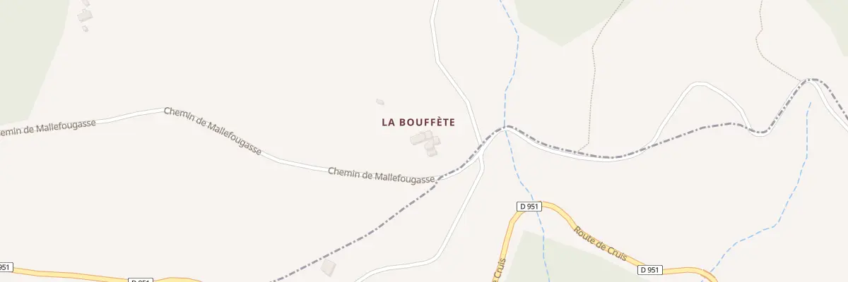 Plan du 5024 Rte de Mallefougasse à Cruis