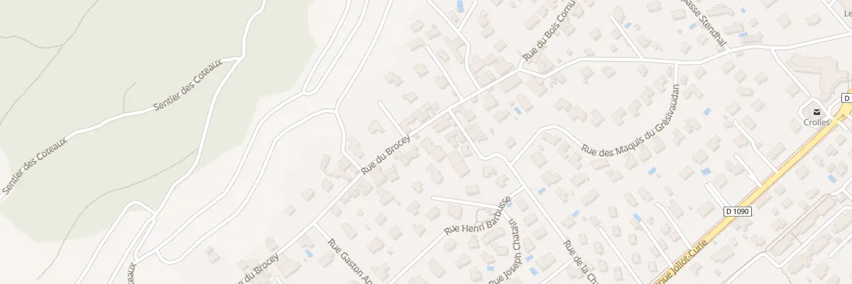 Plan du 696 Rue du Brocey à Crolles