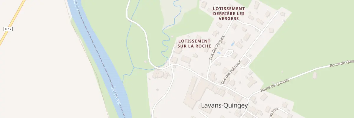 Plan du 10 Rue de la Lavandière à Lavans-Quingey