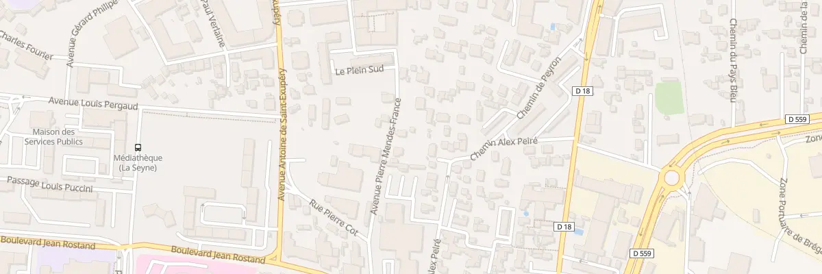 Plan du 453 Av Pierre Mendes-france à La Seyne-sur-Mer