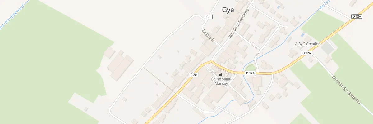 Plan du 6 Rue Saint-Mansuy à Gye