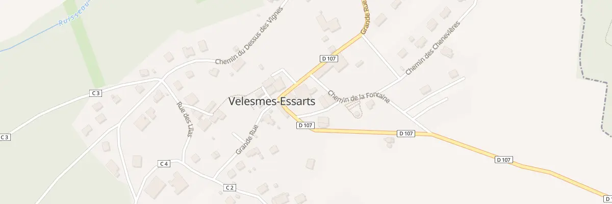 Plan du 4 Rue de la Fontaine à Velesmes-Essarts