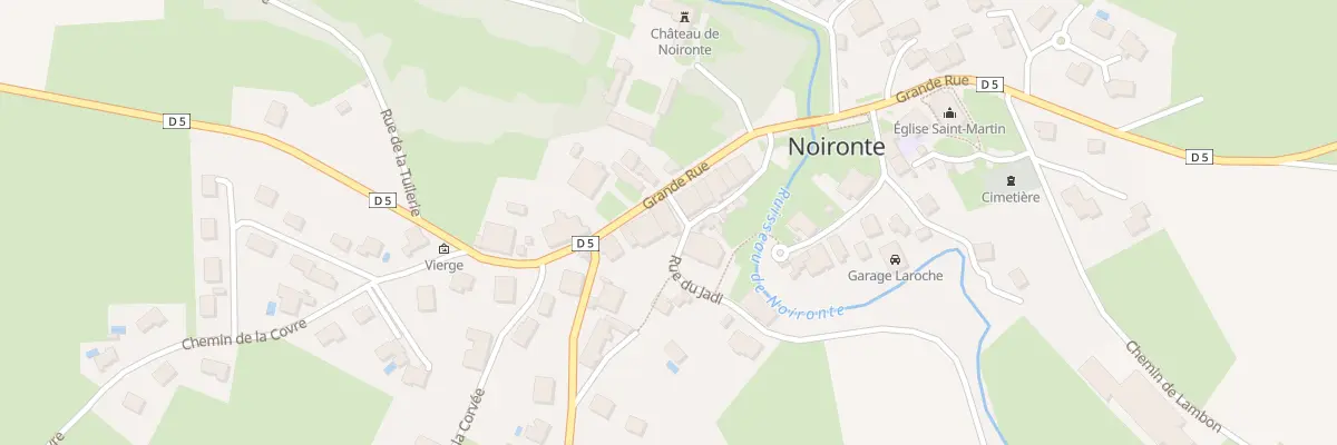 Plan de Village à Noironte