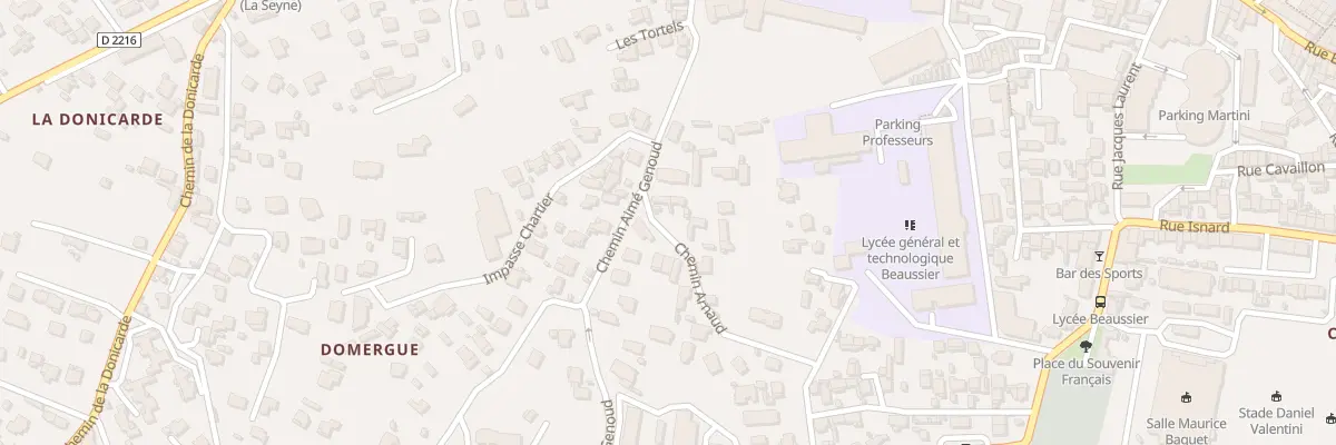 Plan du 9100 Rue Aime Genoud à La Seyne-sur-Mer