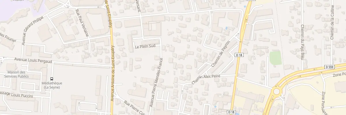 Plan du 499B Av Pierre Mendes-france à La Seyne-sur-Mer