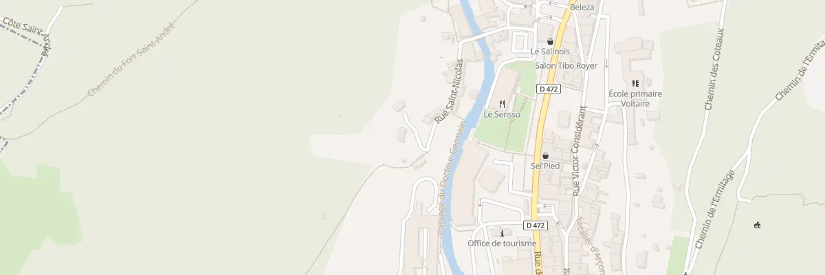 Plan du 16 Rue Saint-Nicolas à Salins-les-Bains