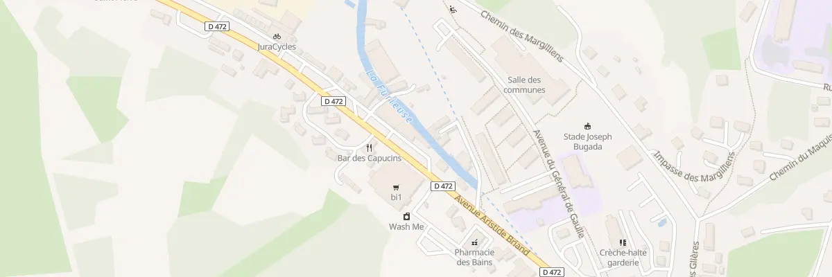 Plan du 8 Av Aristide Briand à Salins-les-Bains