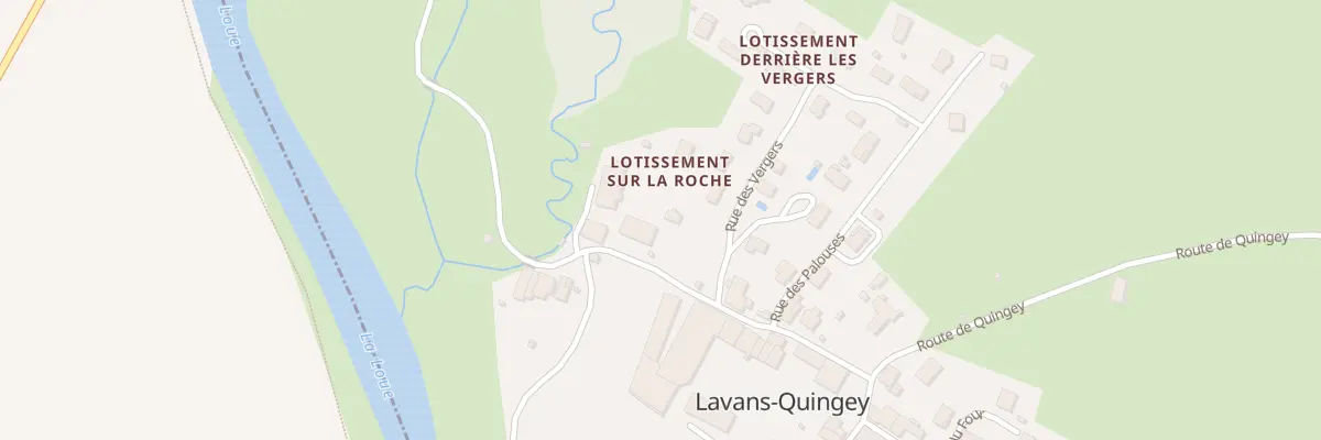 Plan du 5029 Au Village à Lavans-Quingey