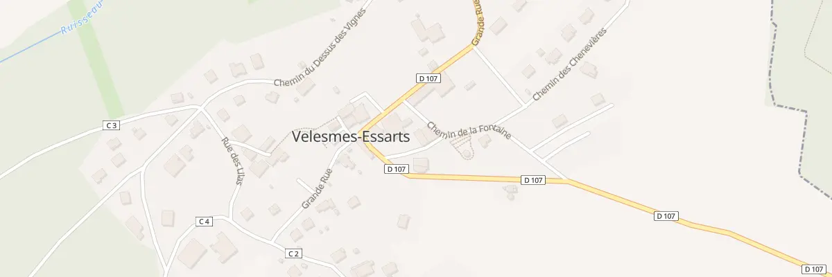Plan du 8 Che de la Fontaine à Velesmes-Essarts