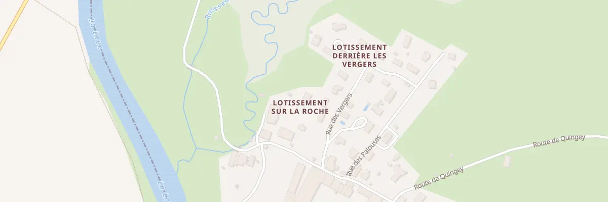 Plan du 22 Lot sur la Roche à Lavans-Quingey