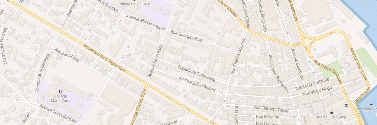 Plan du 21 Esp Gutenberg à La Seyne-sur-Mer