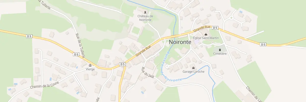 Plan du 6 Rue de la Riotte à Noironte