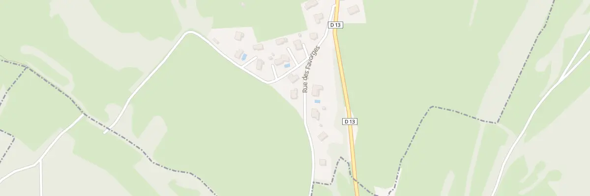 Plan du 8 Rue des Favorges à Abbans-Dessus