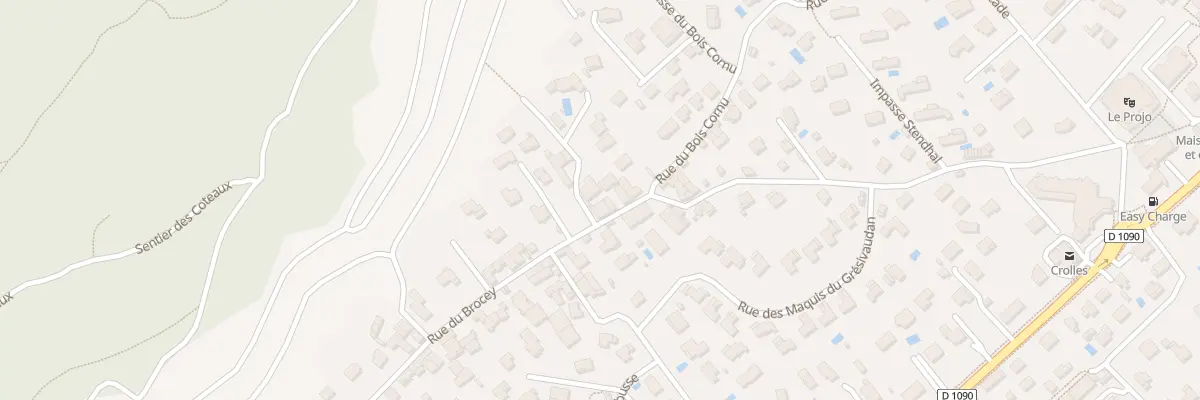 Plan du 586A Rue du Brocey à Crolles