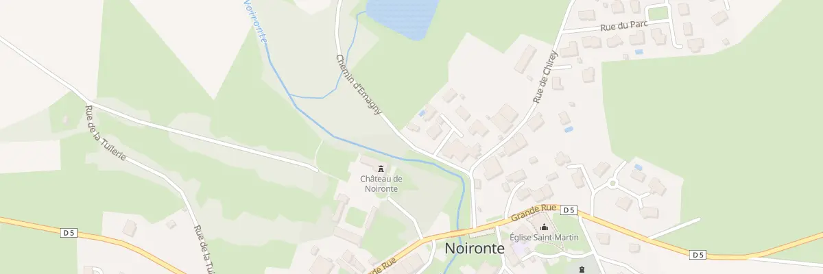 Plan du 1 Rue Hameau des Etangs à Noironte