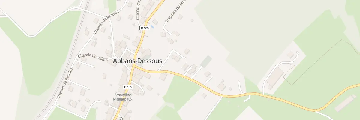 Plan du 1 Imp les Pieces à Abbans-Dessous