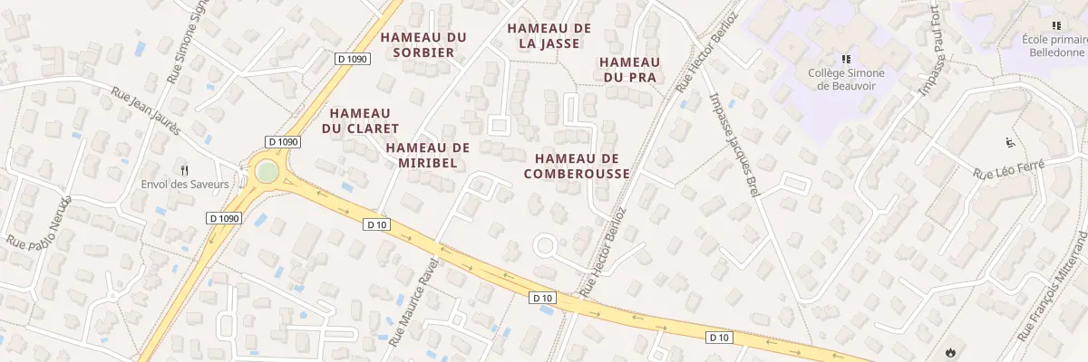 Plan du 450 Rue Hector Berlioz à Crolles
