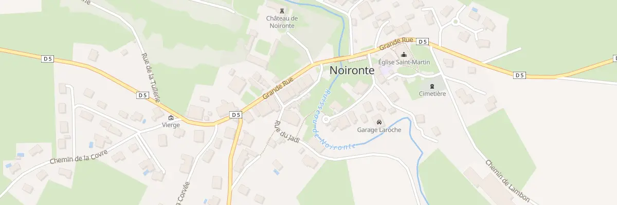 Plan du 1 Rue de la Riotte à Noironte