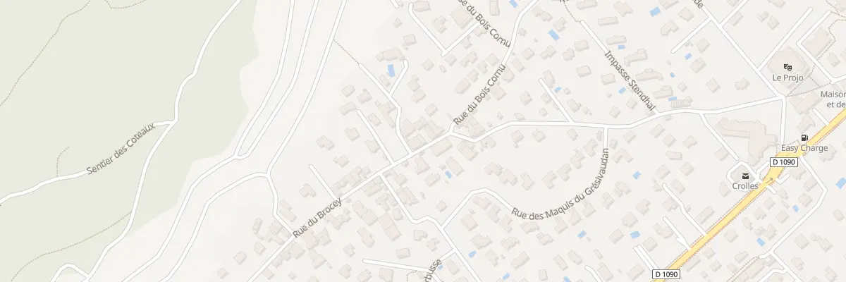 Plan du 578 Rue du Brocey à Crolles
