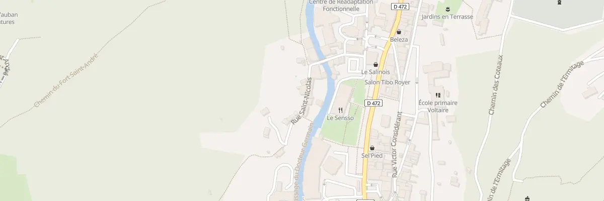 Plan du 8 Rue Saint-Nicolas à Salins-les-Bains