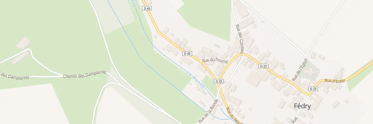 Plan du 4 Rue des Perrieres à Fédry