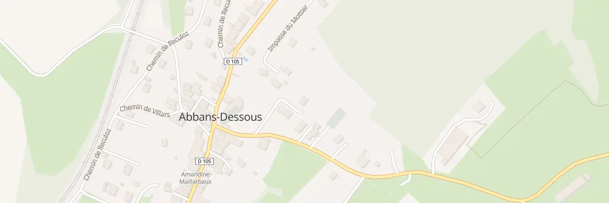 Plan du 3 Imp les Pieces à Abbans-Dessous