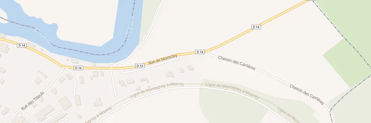 Plan du 36 Rue de Moncley à Émagny