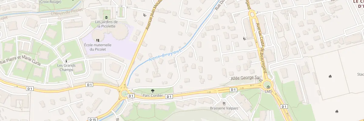 Plan du 283 Rue du docteur gasca à La Motte-Servolex