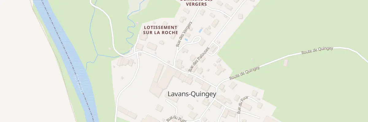 Plan du 6 Rue de la Lavandière à Lavans-Quingey
