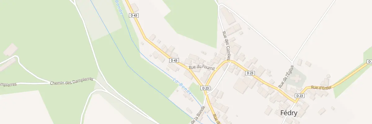 Plan du 11 Rue du Fournil à Fédry