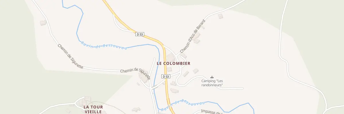 Plan du 5070B Le Colombier à Valbelle