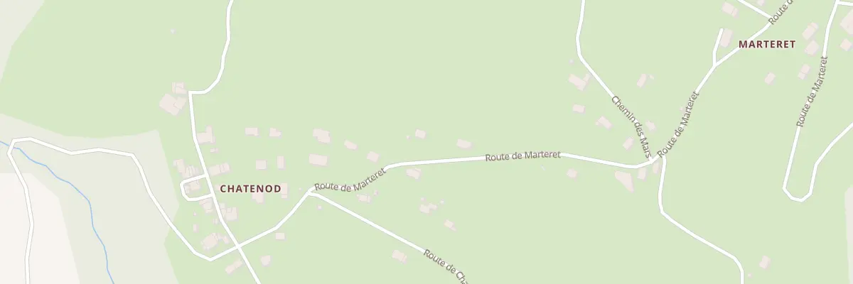Plan du 1596 Rte du Marteret à Vanzy