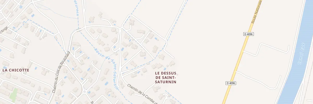 Plan du 125 Che de la Combe d’Azard à Villeneuve