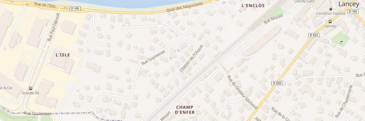 Plan du 7C Che de l’Oisans à Villard-Bonnot