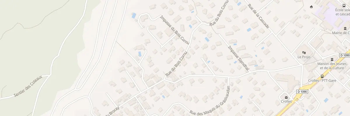Plan du 290 Rue du Bois Cornu à Crolles