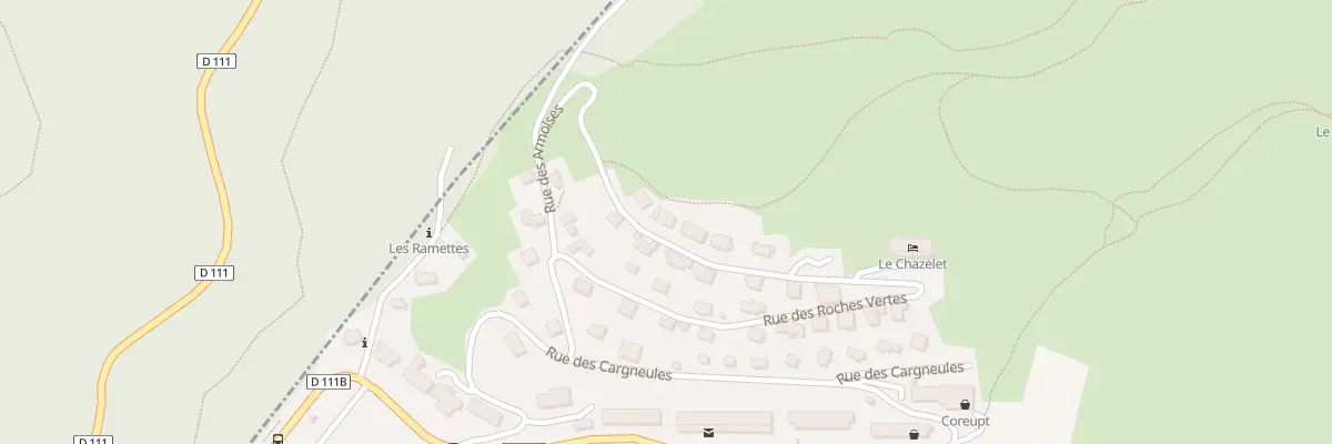 Plan du 600 Rue des Roches Vertes à Chamrousse
